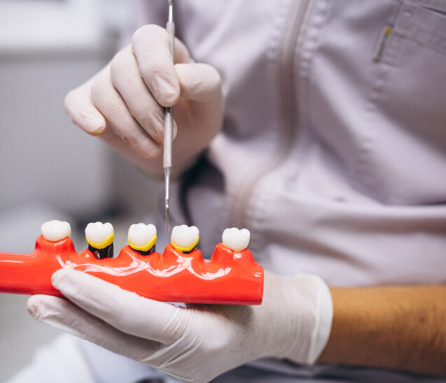 dental crown and braces